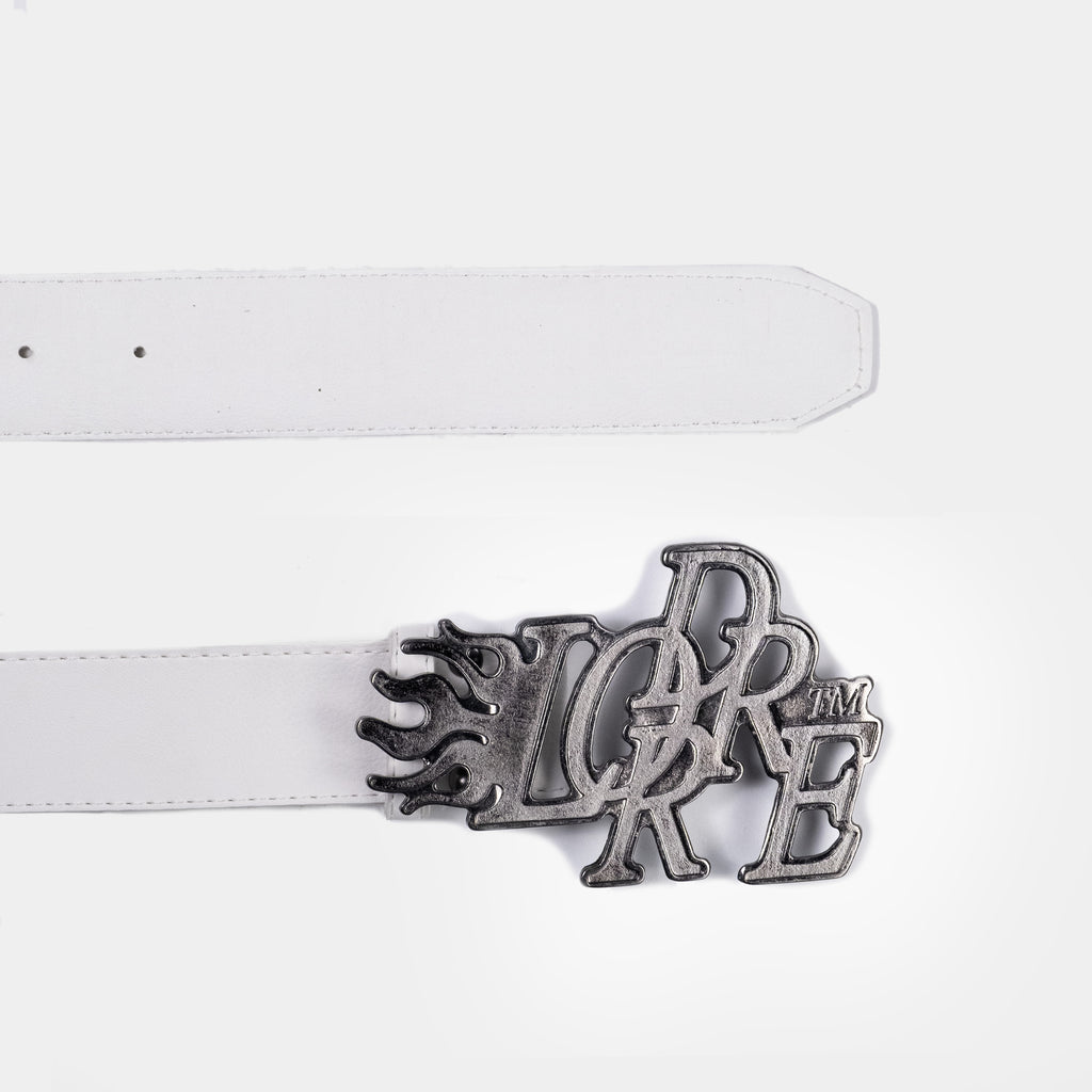 LOGO FLAME BELT - WHITE