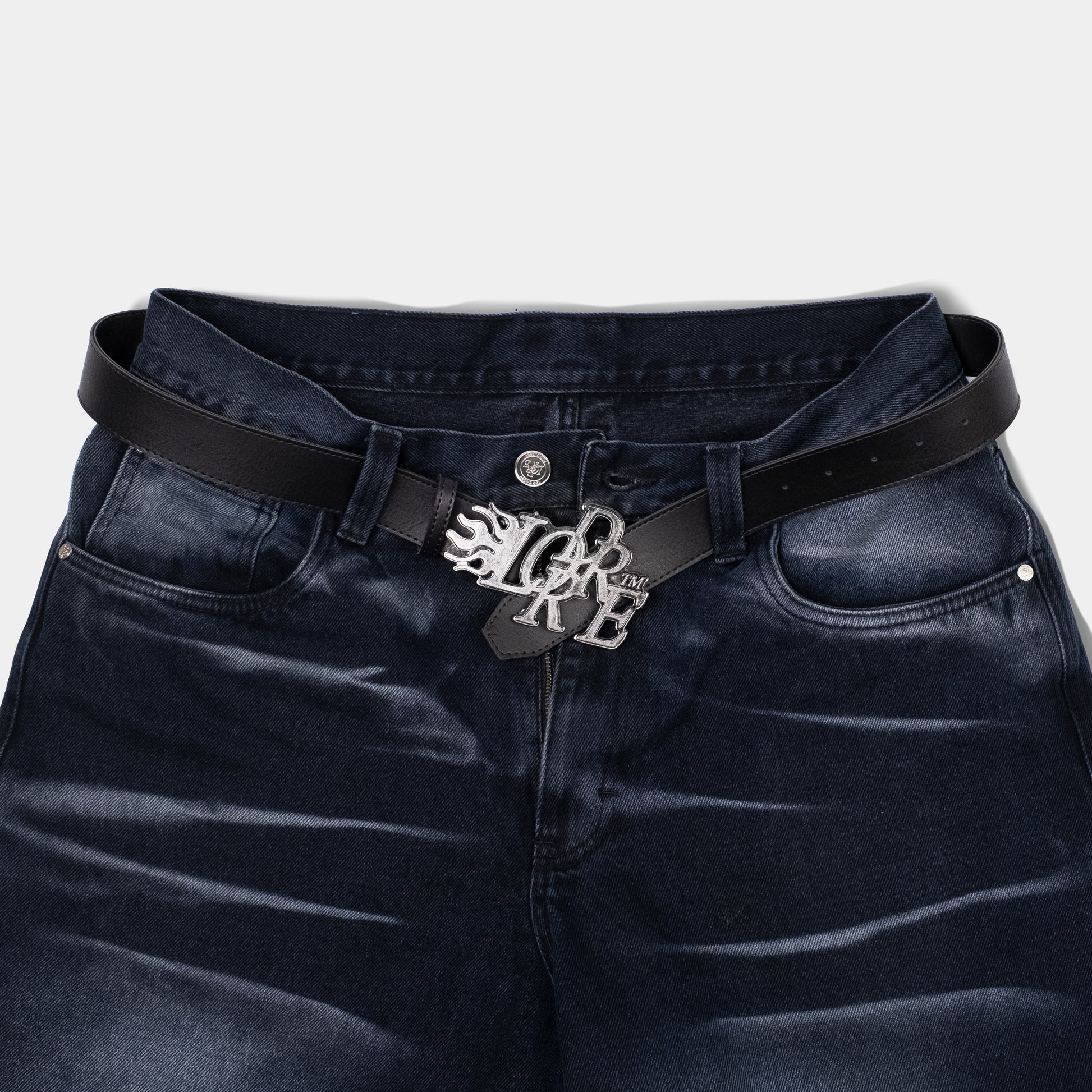 LOGO FLAME BELT - BLACK