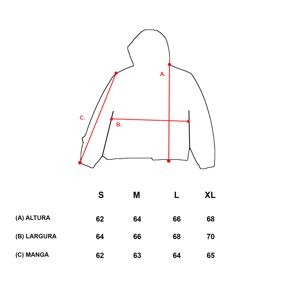 Guia de medidas - [PRÉ-VENDA] IN MEMORY JACKET